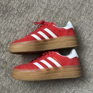 Red Adidas Gazelle Bold